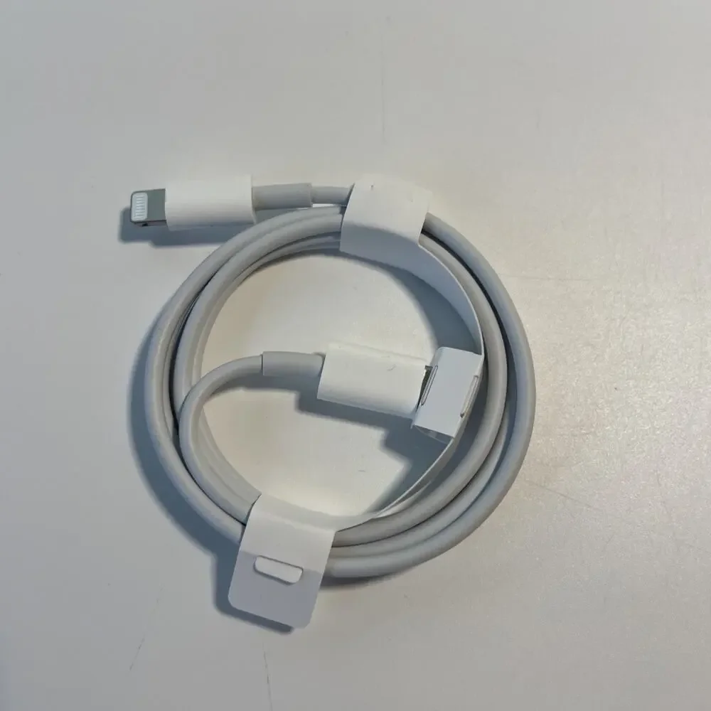 Genuine Apple 20W USB-C Power Adapter Block Box & USB-C to Lightning Cable Set